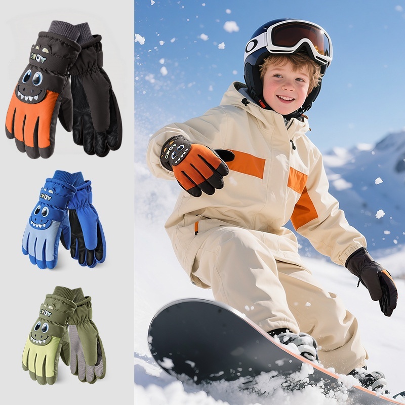Ski Glove Waterproof - Yüksek Kaliteli Çocuk Kış Eldivenleri, Polar