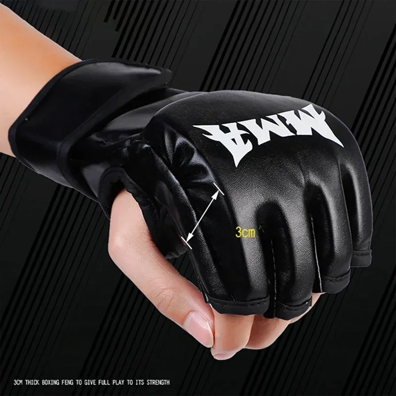 Motorcycle Glove Knuckle - Profesyonel Boks Eğitim Eldivenleri Yarım Parmak
