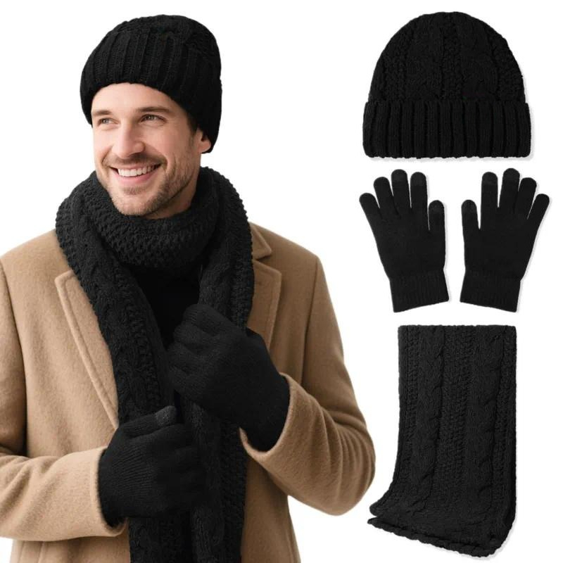 Wool Glove Lined - Kışlık Yün Şapka, Eşarp ve Eldiven
