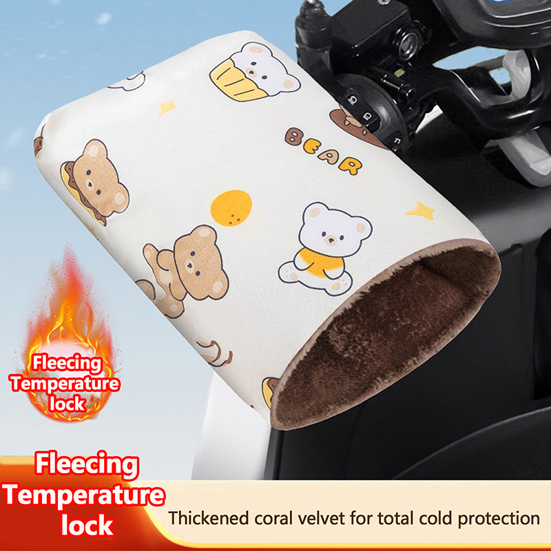 Heat Resistant Glove - 1 çift motosiklet gidon eldivenleri Muffs