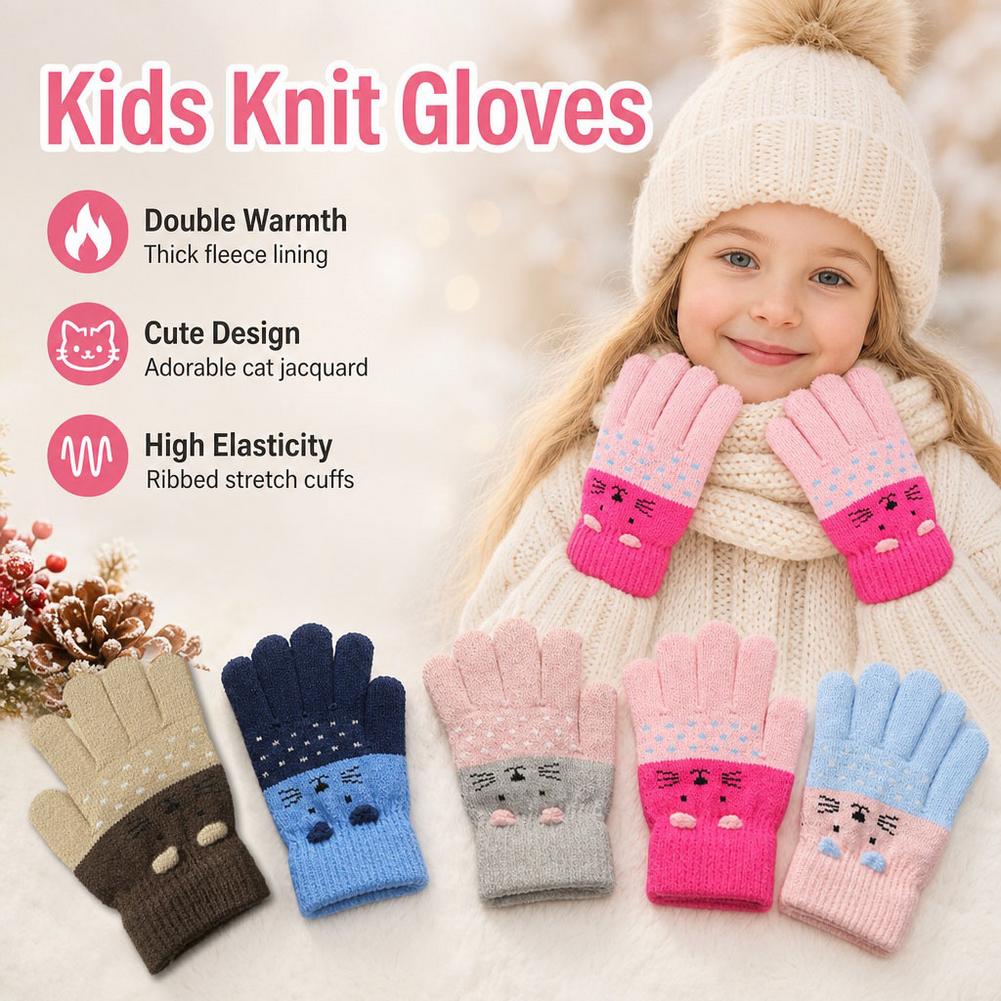 Çocuklar için Örgü Eldivenler, - Wool Glove Lined incelemesi ve fiyatı