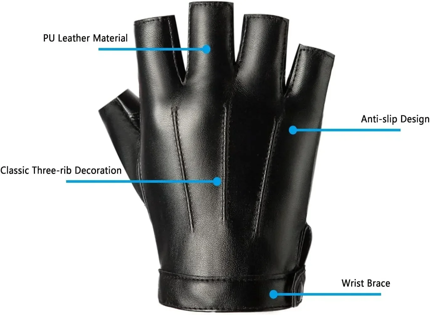 1 Çift Rüzgar Geçirmez Parmaks - Leather Driving Glove incelemesi ve fiyatı